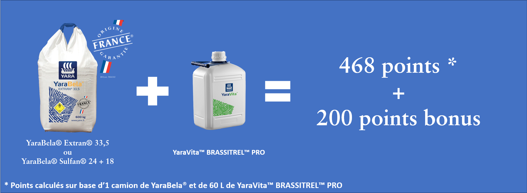 Pack duo OLEO Yara pour Colza